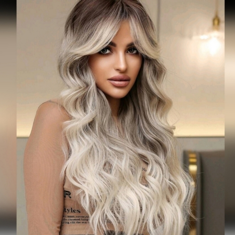 Elegant Ombre Blonde Wig
